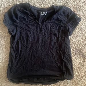 Black Loft vintage soft shirt-worn once. Size L!